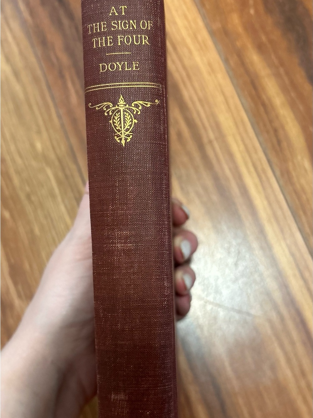 At the Sign of the Four by Doyle - Burgundy Cloth Hardcover